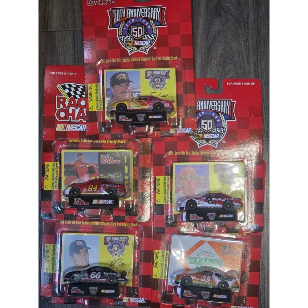 Lot Of 7 Racing champions NASCAR 1/64 50th Anniversary   1997/ 1998